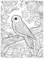 Vorschau - Arbeitsblätter - Frühlingsbild Ausmalbilder Abstrakt Blumen Frühling Tiere Deko ausmalen - Seite 2