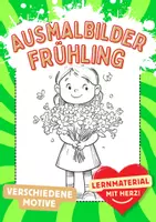 Vorschau - Arbeitsblätter - Frühlingsbilder Kunst - Deckblatt