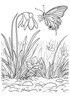 Vorschau - Arbeitsblätter - Abstrakte Frühlingsbilder Ausmalbilder Frühling Dekoration Frühling - Seite 2