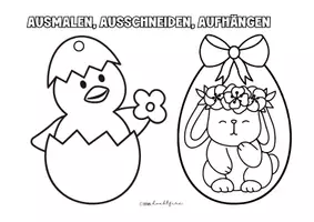 Vorschau - Mal- und Bastelvorlagen - Ostern | Ostereier | Bastelvorlage | Malvorlage | Anhänger - Seite 3