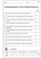 Vorschau - Arbeitsblätter - Lesespaziergang Personenbeschreibung (Klasse 2 und 3) - Seite 2