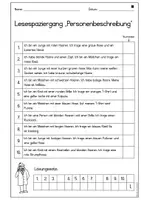 Vorschau - Arbeitsblätter - Lesespaziergang Personenbeschreibung (Klasse 2 und 3) - Seite 3
