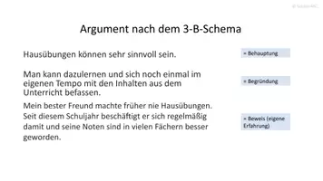 Vorschau - Präsentationen/Tafelbilder - Argumentation - Erklärung der 3B-Regel (Erörterung) - Seite 2
