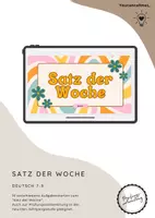 Vorschau - Poster - Deutsch: Satz der Woche - Deckblatt