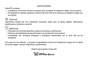 Vista previa - Hojas de trabajo - CICLO VITAL MARIQUITA - CIENCIAS NATURALES - PRIMAVERA - PLANIFICACIÓN - página 3
