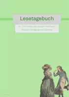 Vorschau - Stundenentwürfe - Lesetagebuch: "Die Leiden des jungen Werther" (Werther in Ausschnitten) - Deckblatt