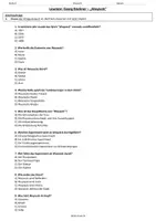 Vorschau - Arbeitsblätter - Georg Büchner - "Woyzeck" (Lesetest mit Lösungen) - Deckblatt