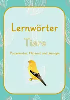 Vorschau - Arbeitsblätter - Lernwörter Tiere - Posten zum Üben von Lernwörtern - Deckblatt