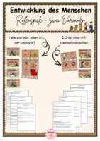 Vorschau - Arbeitsblätter - Szenisches Lernen: Rollenspiele Steinzeit - Deckblatt