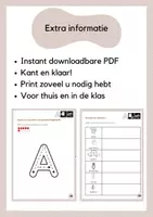 Voorbeeld - Educatief pakket letter A + gratis woordkaarten - Pagina 2