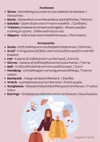 Προεπισκόπηση - Φύλλα εργασίας - Vocabulary List A1-A2 Clothes and Accessories - Σελίδα 2