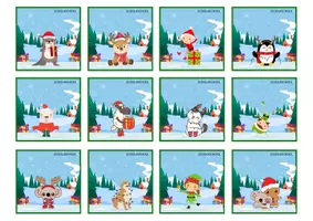 Προεπισκόπηση - Flashcards - Επιτραπέζια χριστουγεννιάτικης επανάληψης - Γ' Δημοτικού - Σελίδα 2