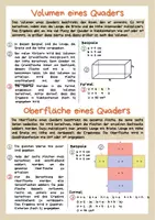 Vorschau - Arbeitsblätter - Quader - Eigenschaften, Volumen und Oberfläche - Seite 3