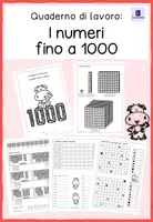 anteprima - Materiale di supporto/inclusione - Quaderno di lavoro: I numeri fino a 1000 - Pagina di copertina