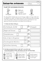 Vorschau - Arbeitsblätter - Satzarten - Satzschlusszeichen - Satzarten erkennen - Seite 1