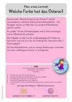 Vorschau - Unterrichtsreihen - Welche Farbe hat das Osterei - Lernheft - sonderpädagogische Förderung, Vorschule - Seite 2
