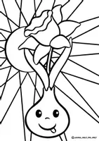 Vorschau - Spiele - Ausmalbilder Mosaikbilder "Lustige Frühblüher" / Frühlingsblumen - Seite 3