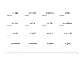 Vorschau - Fördermaterial/Inklusion - Lernkarten Präteritum - Seite 2