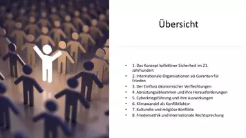 Vorschau - Präsentationen/Tafelbilder - Unterrichtseinstieg: Friedenssicherung | Ethik - Seite 1