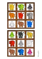 Vorschau - Spiele - Bingo: Farben lernen mit Bauernhoftieren (Bauernhof) - Seite 3
