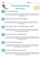 Vorschau - Arbeitsblätter - Steuerhinterziehung Arbeitsblatt 7. & 8. Klasse Geldwäsche AB mit Lösungen - Seite 2