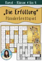 Vorschau - Spiele - "Die Erfüllung" von Gustav Klimt - Plauderbrettspiel - Deckblatt