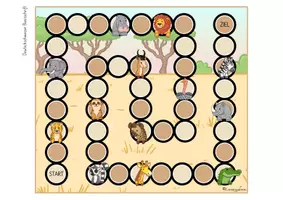 Vorschau - Spiele - Brettspiel Afrika: Zählen und Vergleichen (Kindergarten) - Seite 3