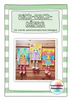 Vorschau - Mal- und Bastelvorlagen - Zick-Zack-Käfer - Kunstidee Frühling, Sommer, Kunst Grundschule - Deckblatt