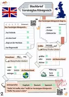 Vorschau - Arbeitsblätter - Materialpaket Steckbrief Vereinigtes Königreich/Großbritannien differenziert mit Lösungen - Seite 3