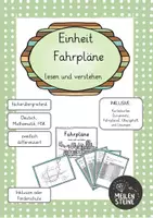 Vorschau - Unterrichtsreihen - Übungsheft und Karteikarten - Fahrpläne lesen und verstehen - Seite 1
