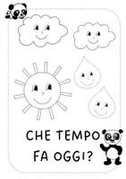 anteprima - Schede informative - Il Tempo Meteorologico – Materiale Educativo per Bambini - Pagina di copertina