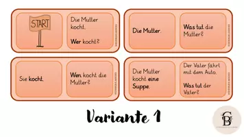 Vorschau - Spiele - Lesespiel und Domino zu Satzgliedern und Adverbialen - Seite 3