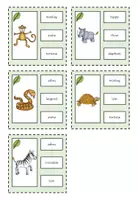 Vorschau - Bildkarten - Clip Cards: Zoo Animals (zweifach differenziert) - Seite 3