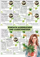 Vorschau - Mal- und Bastelvorlagen - Mini-Rezept Kärtchen für Kräuterquark - Seite 2