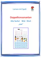 Vorschau - Spiele - Doppelkonsonanten: Alle Sechs! Bild-Wort - mm - Deckblatt