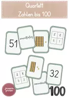 Vorschau - Spiele - Quartett: Zahlen bis 100 - Deckblatt