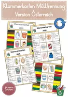 Vorschau - Spiele - Klammerkarten Mülltrennung - Version Österreich - Deckblatt