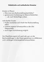 Vorschau - Arbeitsblätter - Buchvorstellung - individuelle Checkliste - Seite 1