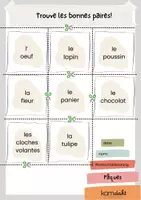 Vorschau - Arbeitsblätter - Ostern - Pâques - Bonne fête de Pâques : Paare finden - Seite 2