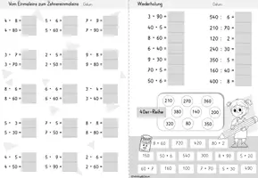 Vorschau - Arbeitsblätter - Zehnereinmaleins Klasse 3 | Mathematik | Freiarbeit - Seite 2