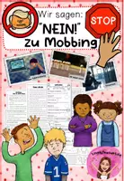 Vorschau - Arbeitsblätter - Wir sagen NEIN zu Mobbing! - Deckblatt