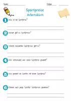 Vorschau - Arbeitsblätter - Sportpreise Arbeitsblatt 7. & 8. Klasse Filmpreise AB mit Lösungen - Seite 1