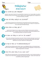 Vorschau - Arbeitsblätter - Hobbykultur Arbeitsblatt 7. & 8. Klasse Sammlerstücke AB mit Lösungen - Seite 2