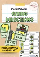 Vorschau - Arbeitsblätter - Giving Directions Englisch | Tafelmaterial & Vokabelblatt | Wegbeschreibung Englisch | Klasse 6 - 7 - Deckblatt