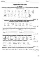 anteprima - Compiti in classe/Test - VERIFICA di ITALIANO, sul nome, classe seconda - Pagina 2