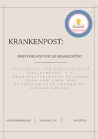 Vorschau - Arbeitsblätter - Briefvorlage: Krankenpost - Deckblatt