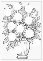 Vorschau - Arbeitsblätter - KUNST FÜR ZWISCHENDURCH: Blumenstrauß - Muster ergänzen - Seite 3