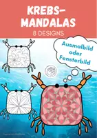 Vorschau - Mal- und Bastelvorlagen - Krebs - Mandalas, Fensterbilder, Unterwasserwelt - Deckblatt
