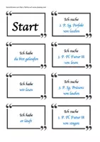 Vorschau - Spiele - Klassendomino Zeitformen des Verbs - Deckblatt