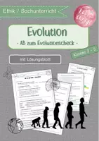 Vorschau - Arbeitsblätter - Evolution - Begleitende Aufgaben zur Reportage "Evolutionscheck" - Deckblatt